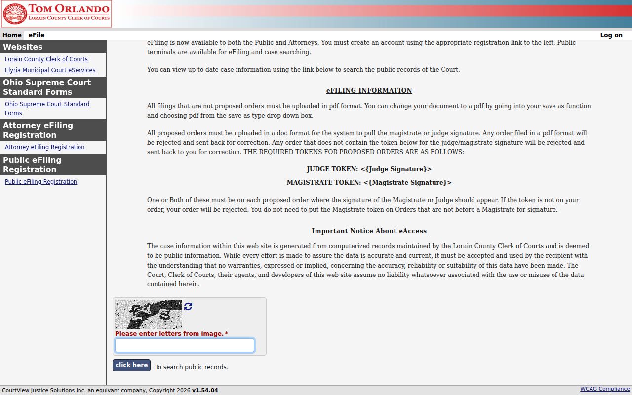 Lorain residents directory Common Pleas court search