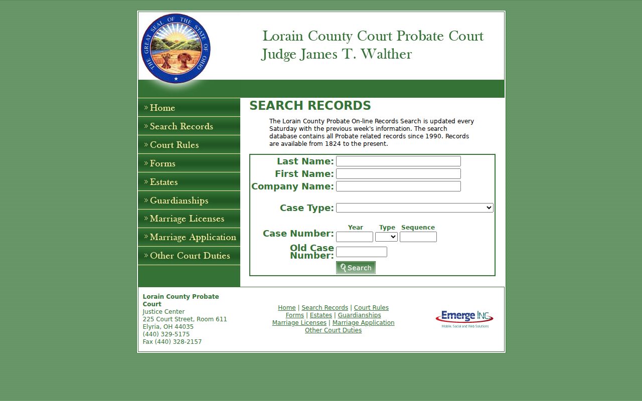 Lorain Resident Lookup - Lorain Probate case search