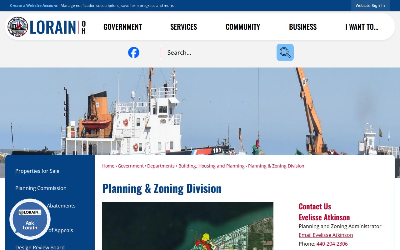 Lorain street directory City planning and zoning source