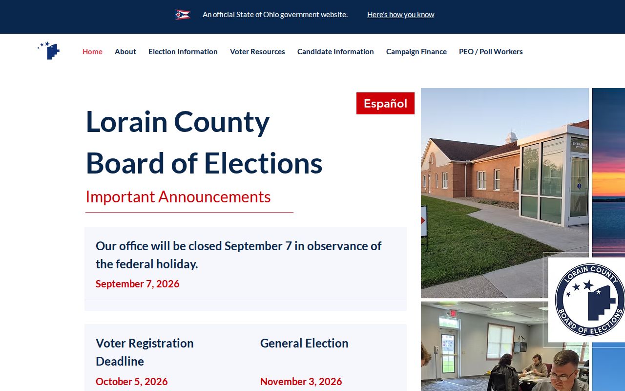 Lorain ZIP code Lorain County Board of Elections page